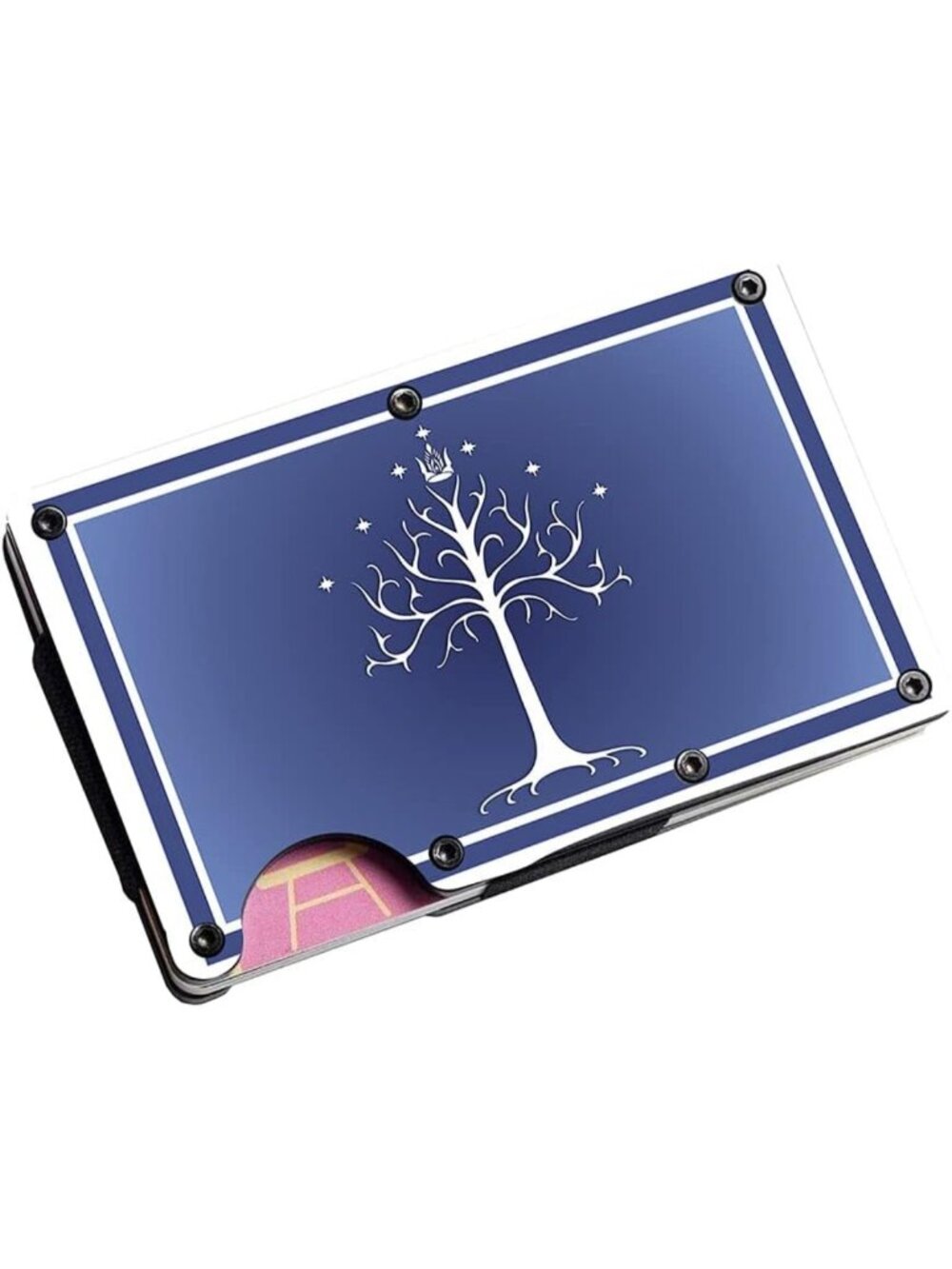 Minimalist Aluminum & Stainless Steel Money Clip Wallet for Men - Credit Card